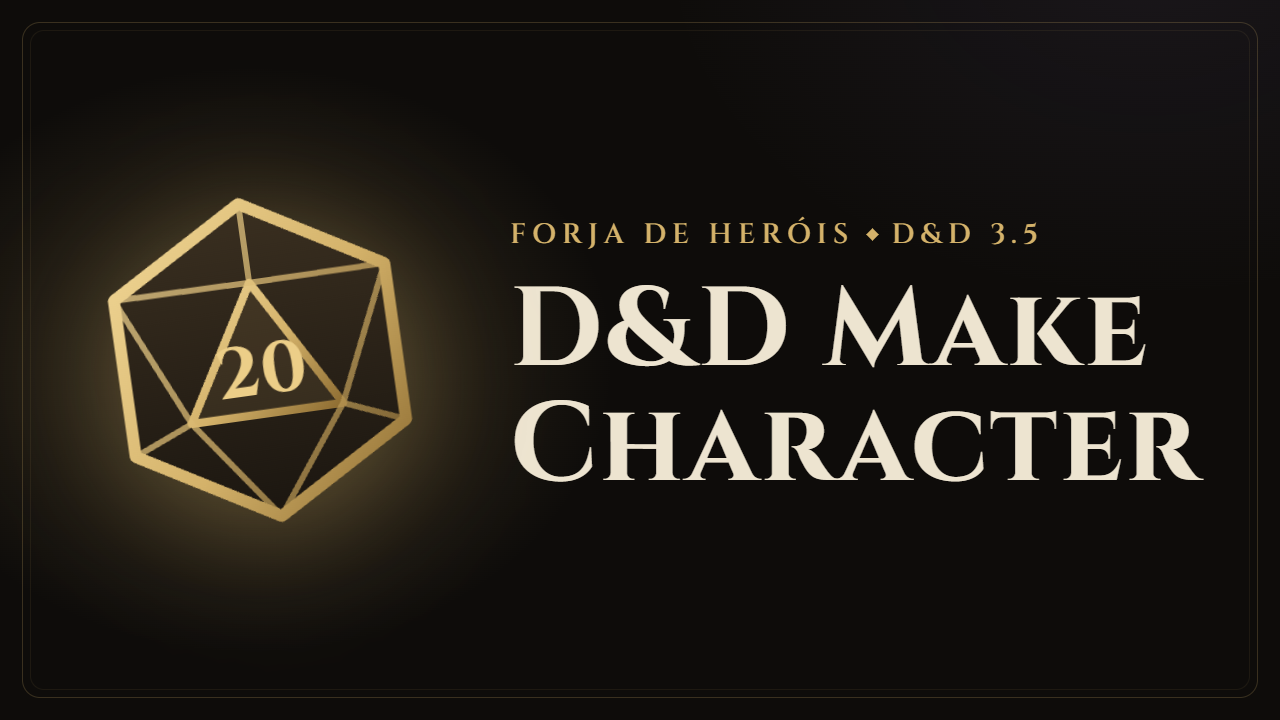 Preview do D&D Make Character